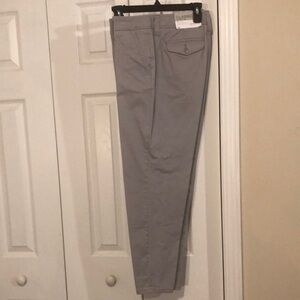 Liz Claiborne Gray Straight Leg Chino Pants